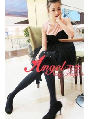 YC9571*Trendy Black Gauze Dress